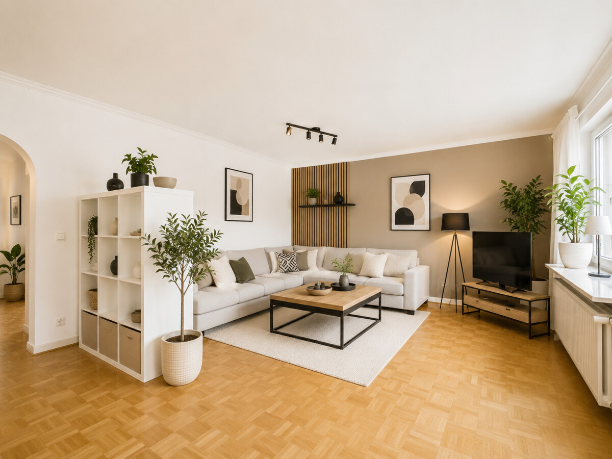 Wohnzimmer visualisiert