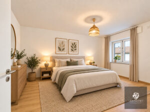 Schlafzimmer „KI-bearbeitet“